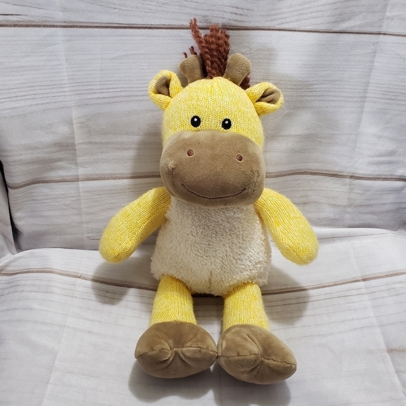 Spark Create Imagine Knit Giraffe 12" Plush 2017 Rattle Fleece Embroidered #2 - Picture 1 of 6
